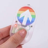 Porte-clés bouton de feux de circulation, accessoire sonore pour trottoir, à presser pour faire du bruit, porte-clés commémoratif amusant
