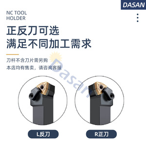 ที่จับเครื่องมือกลึงภายนอก DASAN CNC รุ่น MWLNR2525M08 รูปทรงลูกพีช 95 องศา สำหรับงานกลึง - Product Image 2