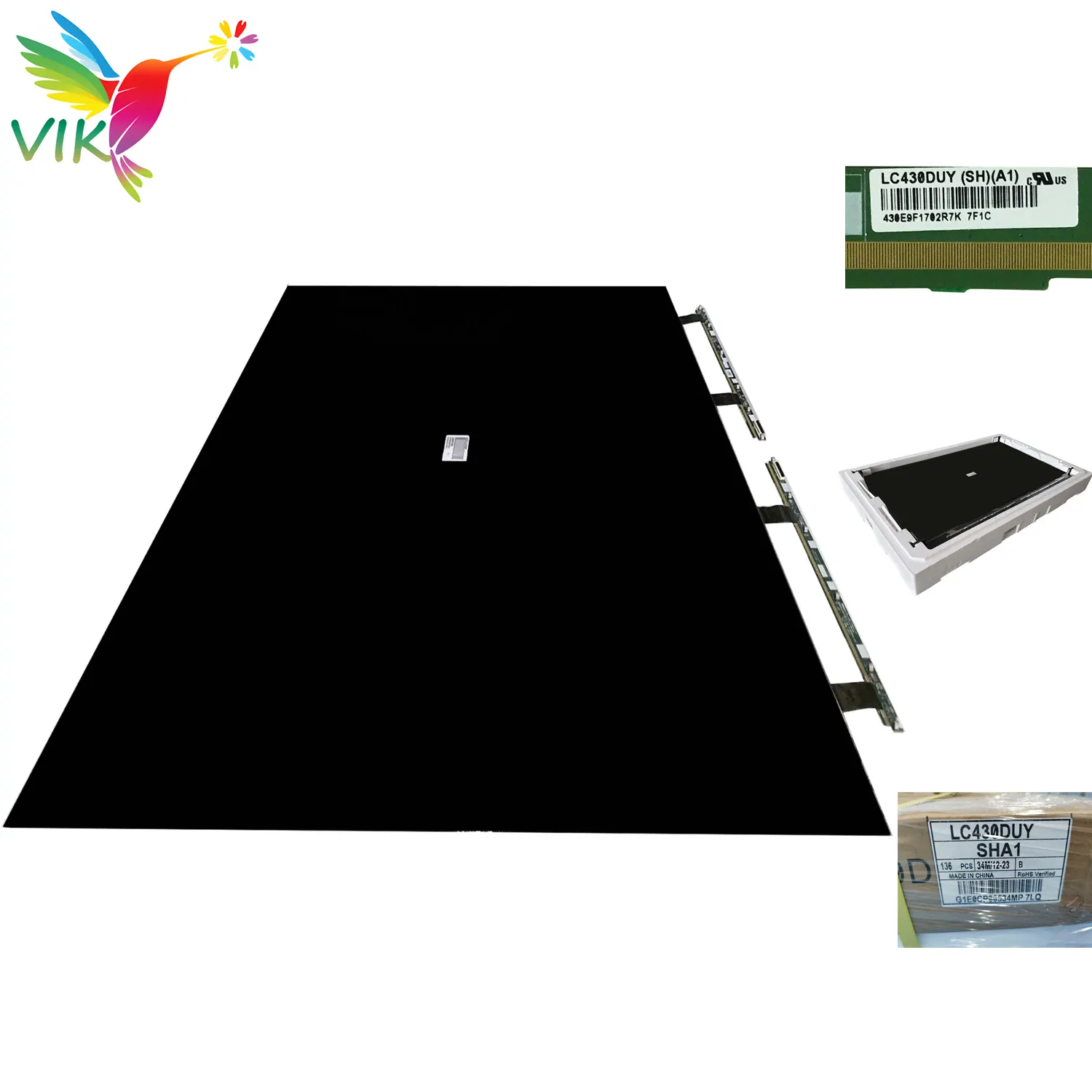 최고의 품질 LC430DUY-SHA1 Led 오픈 셀 패널 교체 LCD TV 화면 예비 부품