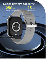 Dispositivos Inteligentes, Reloj Inteligente Android Cuadrado con Asistente de Voz IA, Monitor de Frecuencia Cardíaca, Presión Arterial y Oxígeno, Fitness, Responde Llamadas