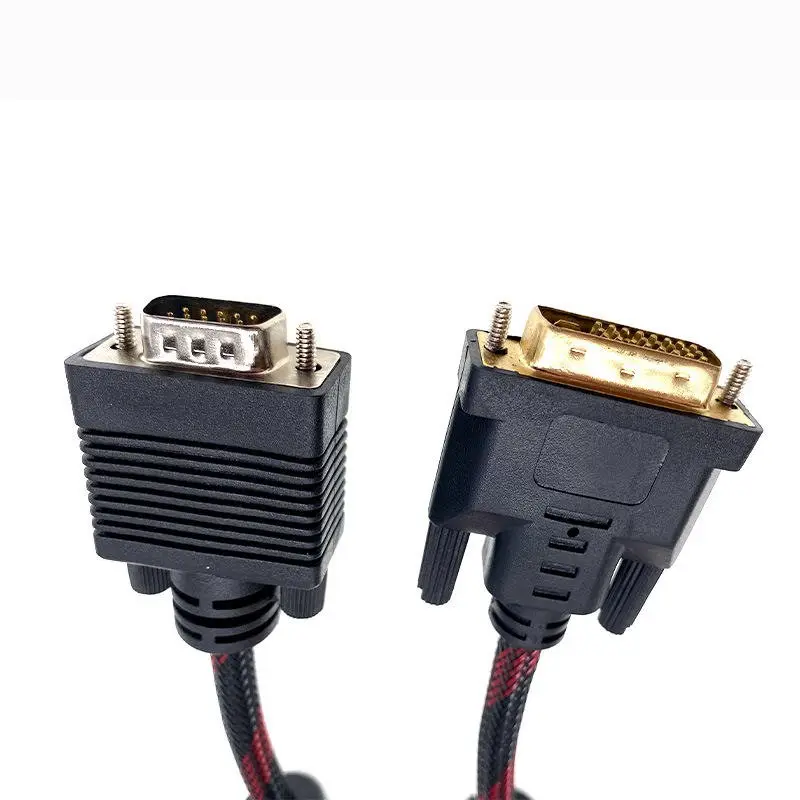 Hızlı teslimat DMS 59PIN erkek DVI dişi adaptör VGA y-splitter için kısa kablo monitör
