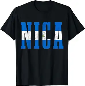 Bán Buôn Số Lượng Lớn Nicaraguans Cờ Lưu Niệm Managua T-Shirt Tùy Chỉnh Nicaragua Thiết Kế Bông Tees Thăng Hoa Người Đàn Ông Mùa Hè Quan Hệ Nhân Quả Tees