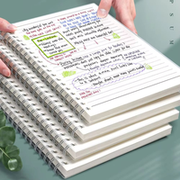Maßgefertigtes A4 A5 B5 Spiralnotizbuch mit PP-Einband, Kariertes Gepunktetes Blanko Liniertes Drahtgebundenes Notizbuch für Schule Büro Schreibwaren