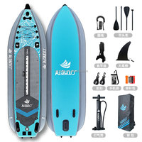 Planche de paddle gonflable Aisunss populaire à trois chambres pour la pêche, en vente