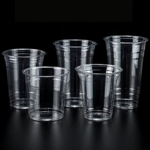 Vaso de Plástico PET Transparente Desechable para Té con Leche, Café Helado, con Tapa y Logotipo Personalizado - Product Image 1