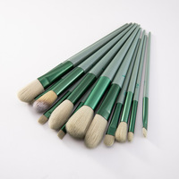 Ensemble de 13 pinceaux de maquillage professionnels noirs, cosmétiques, maquillage, contour, fond de teint, fard à paupières, outils de pinceaux, kit de fournisseur