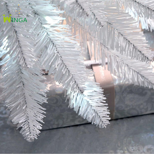 Árbol de Navidad Artificial Negro Ultrafino de 1.8m Preiluminado con Luces para Decoración del Hogar <span class=keywords><strong>y</strong></span> Festividades - Product Image 5