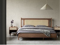 Dreamhause Lit en bois massif Offre Spéciale de haute qualité Mobilier de maison style asiatique Hôtel Lit double en bois 1.5m Lit King Size Queen Size