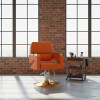 Fauteuil de coiffure moderne et professionnel pour salon de beauté féminin, équipement de coiffure, chaise de barbier