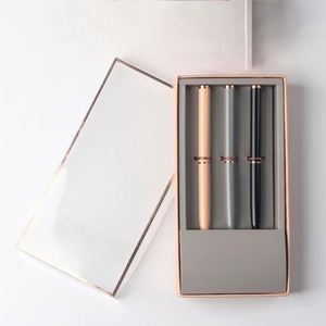 High Quality Custom Custom Logo Metal Ballpoint <b>Pens</b> 1.0mm Black Ink Luxury Gift Set for Business School Promotional Use - Product Image 5