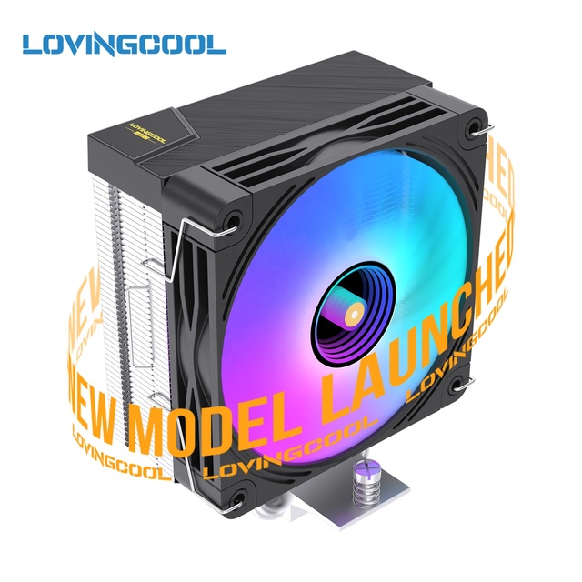 Lovingcool High TDP CPU Cooler 5 Pipes Wind Cooler Strengthen Heat Sink 120mm Fan ARGB Cooper LGA1700 AM5 CPU Cooler OEM Factory