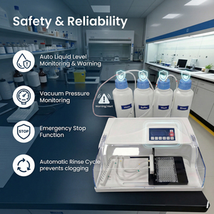 Máy làm sạch vi đĩa <span class=keywords><strong>ELISA</strong></span> hệ thống 8/12 kênh, bán buôn nhà máy - Product Image 2