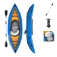 New Arrival Giá Rẻ Vận Chuyển 320Cm Inflatable Foot Pedal Ổ Pedal 1 Người Kayak Câu Cá Sup Canoe/Kayak Với Bàn Đạp