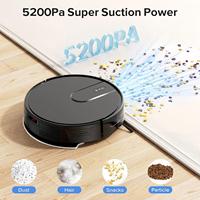 Robot aspirateur multifonctionnel intelligent en promotion pour la maison : balayage automatique, nettoyage humide et sec, idéal pour la poussière et les poils d'animaux