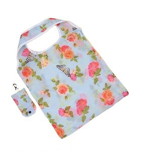 Heavy Duty Expandable Folding Tote <b>Bag</b> Large Reusable Polyester <b>Foldable</b> Grocery Shopping <b>Bag</b> - Product Image 2