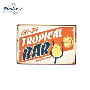 Venta al por mayor Vintage de Metal Retro estaño signos para salón de peluquería tienda de decoración de placas de estaño mezclado con muchos diseños - Product Image 5