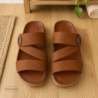 Sandales ouvertes pour hommes, style sportif, avec coussin d'air, souples, antidérapantes, confortables, rehaussantes - Vente en gros