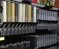 Ecobox 슈퍼마켓을 위한 완벽한 명확한 플라스틱 중력 Bin 부피 사탕 견과 곡물 분배기