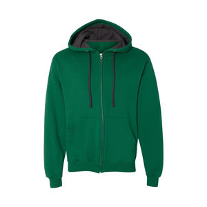 Sudadera con capucha y cremallera, interior cálido, exterior resistente, diseñada para uso diario versátil, ofrece una capa cómoda de invierno para hombre, 100% algodón - Product Image 1