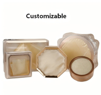 Anpassbare Kunststoff-Acrylbox mit Geprägtem Seidenfutter, Mehrere Formen Quadratisch/Achteckig, Kosmetik-Aufbewahrungsbox mit Individueller Logo-Option