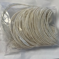 Perles d'eau douce cultivées de 3 à 3,5 mm, blanches naturelles, rondes, en vrac, certifiées pour la fabrication de bijoux
