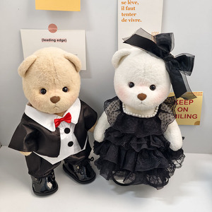 Orsetto Articolato in Plastica ABS di Medie Dimensioni, Stile <span class=keywords><strong>Lina</strong></span>, con Abito da Sposa Nero Perla, per Giocattoli di Peluche, Stile Cartone Animato, Teddy - Vendita all'Ingrosso - Product Image 2
