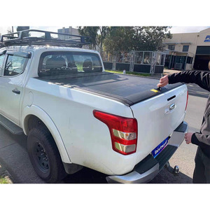 Cubierta de Caja de <span class=keywords><strong>Camioneta</strong></span> Enrollable de Aluminio BESTWYLL, Cubierta de Tonneau Manual Retráctil para Mitsubishi Triton <span class=keywords><strong>L200</strong></span> F02 - Product Image 1