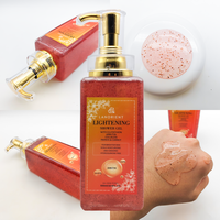 Marque Blanche Produit de Bain Corporel à la Vitamine C, Exfoliant Corporel Biologique Nettoyant en Profondeur, Gel Douche à l'Arbutine, Savon Liquide Biologique