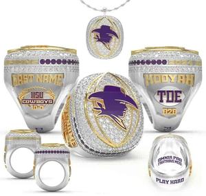 Champions personnalisés en alliage d'or rose sertis de cristaux et de strass pour football, basketball, baseball, volleyball, softball - Product Image 3