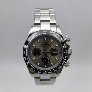 Montre chronographe pour homme, mouvement japonais VK63, montre-bracelet à quartz de luxe en saphir pour homme - Product Image 5