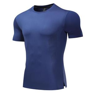 Kaos Gym Seamless Custom Grosir, Panel Mesh Bernapas, Cepat Kering, Pakaian Olahraga Tim, OEM ODM, MOQ Kecil - Product Image 3