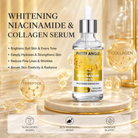 Sérum Visage Hydratant Anti-rides à l'Acide Hyaluronique et à la Vitamine C, Essence Éclaircissante Liquide Marque Privée Chundy