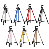 Vente chaude professionnel en aluminium F- 3366 Selfie Live Camera Trépied avec 1.4 m Téléphone Tablette Pince Caméra Trépieds