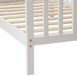 Commercio all'ingrosso della fabbrica stile semplice con <span class=keywords><strong>due</strong></span> rotaie di sicurezza 2 in 1 letto dei bambini di legno per la stanza dei bambini della famiglia dell'asilo - Product Image 3