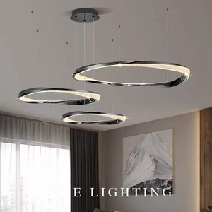 Lámpara Colgante LED de Aluminio de Color Negro Perla Redonda de Estilo Nórdico Moderno - Product Image 4