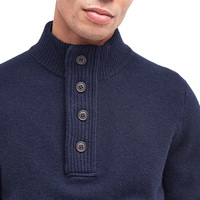 Pull en maille mélangée de laine pour homme, col boutonné, style décontracté, idéal pour l'hiver et les rassemblements en extérieur, qualité supérieure, style chic, vente en gros sur mesure