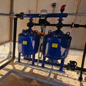 Système d'irrigation à filtrage <span class=keywords><strong>de</strong></span> sable autonettoyant automatique Quantité <span class=keywords><strong>de</strong></span> réservoir en plastique 2 à 5 avec applications d'arrosage à connexion à bride - Product Image 3