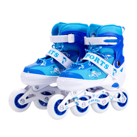 Vente en gros d'usine, pas cher, modèle PAPAISON 107, patins à roulettes pour enfants, roues lumineuses, 64 mm/70 mm, PVC/PU, en stock