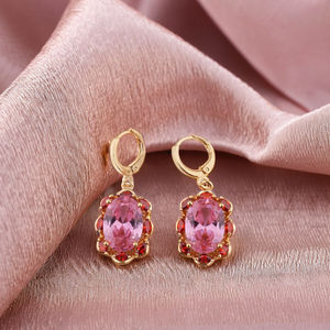 Regalo di <span class=keywords><strong>natale</strong></span> Lungo Appeso Zircone Cristallo Colorato <span class=keywords><strong>Filo</strong></span> di Seta Druzy 18K <span class=keywords><strong>Oro</strong></span> Orecchino Gocce - Product Image 5