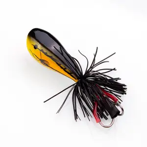 5.5cm 9g ABS Hardb Bass Bait Snakehead Lure Topwater Simulation Popper Frog Fishing Lures