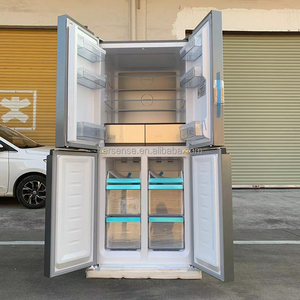 Refrigerador BCD-580 de 4 Puertas, 220V, Gran Capacidad, Color Plateado, Enfriamiento por Aire, Sin Escarcha, Acero Inoxidable, R600a, para el Hogar - Product Image 6
