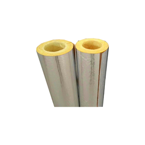ISOKING tuberia de lana de vidrio tuyau en fibre de verre avec FSK pour isolation <span class=keywords><strong>coquille</strong></span> de tuyau en laine de verre - Product Image 1
