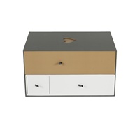 Boîte cadeau rigide de luxe personnalisée de haute qualité avec un design coulissant pour un emballage cadeau haut de gamme