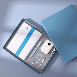 Nuevo Set de Regalo Empresarial: Cuaderno con Cordón Elástico, Bolígrafo y Batería Externa de 10000mAh con Carga Rápida de 22.5W para Venta al Por Mayor - Product Image 1