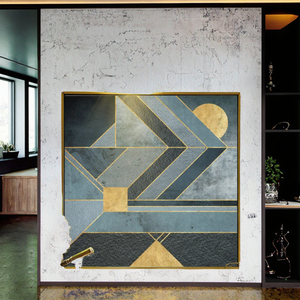 Quadri Moderni per Soggiorno e Hotel, Grandi Stampe d'Arte Astratta ad <span class=keywords><strong>Acquerello</strong></span>, Stampe su Tela Decorative per Pareti - Product Image 3
