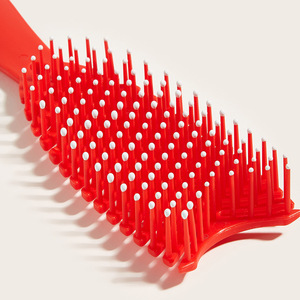 Peigne de massage en forme d'arête de poisson, peigne à dents larges en plastique pour coiffer les cheveux, pour usage domestique - Product Image 2