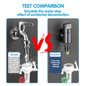 Robinet d'arrêt d'angle en laiton 1/2 pouce à 90 degrés pour salle de bain, prix d'usine durable, OEM, Superhome, contrôle de l'eau facile - Product Image 6