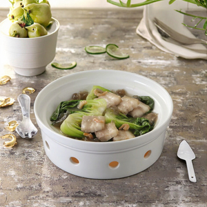 Ensemble de vaisselle en porcelaine de style nordique écologique pour hôtels et restaurants, assiettes chauffantes pour soupes et plats pour fêtes - Product Image 2