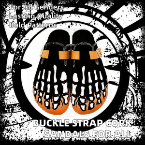 Sandalias de Plataforma al por Mayor para Hombre y Mujer, con Correa de Hebilla, Suela de Corcho, Cuero Genuino y Amortiguación - Product Image 2