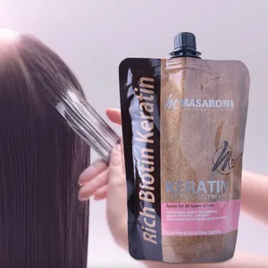 Masaroni OEM ODM מקצועי סלון חדש מוצר אורגני החלקת קראטין טיפול שיער מיישר מסכה